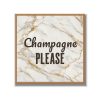 Statement Art – Champagne Please – Velours in houten lijst Statement Art – Champagne Please – Velours in houten lijst - Printcandy