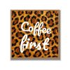 Statement Art – Coffee First – Velours in houten lijst Statement Art – Coffee First – Velours in houten lijst - Printcandy