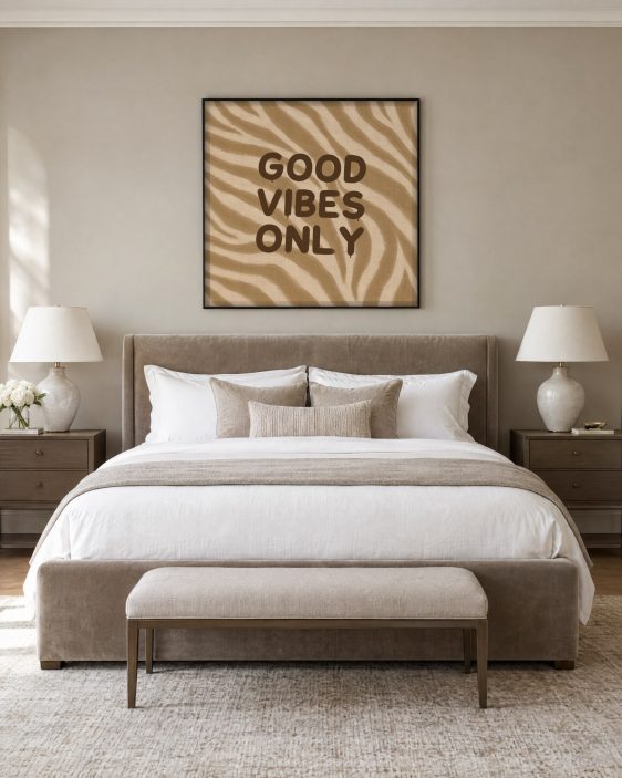 Statement Art – Good Vibes Only – Sfeerfoto interieur Statement Art – Good Vibes Only – Sfeerfoto interieur - Printcandy