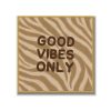 Statement Art – Good Vibes Only – Velours in alu lijst goud Statement Art – Good Vibes Only – Velours in alu lijst goud - Printcandy