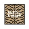 Statement Art – Hustle & Heart – Velours in alu lijst zwart Statement Art – Hustle & Heart – Velours in alu lijst zwart - Printcandy