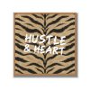 Statement Art – Hustle & Heart – Velours in houten lijst Statement Art – Hustle & Heart – Velours in houten lijst - Printcandy
