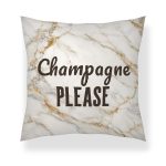 Statement Art Kussen – Champagne Please
