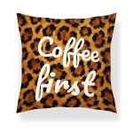 Statement Art Kussen – Coffee First