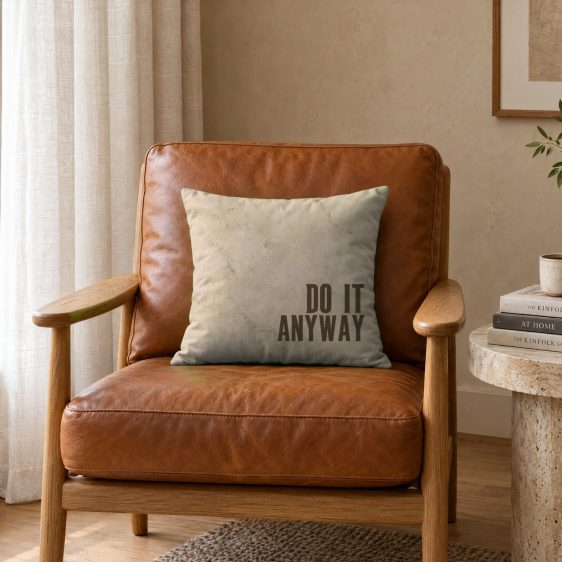 Statement Art Kussen – Do It Anyway – Sfeerfoto interieur Statement Art Kussen – Do It Anyway – Sfeerfoto interieur - Printcandy