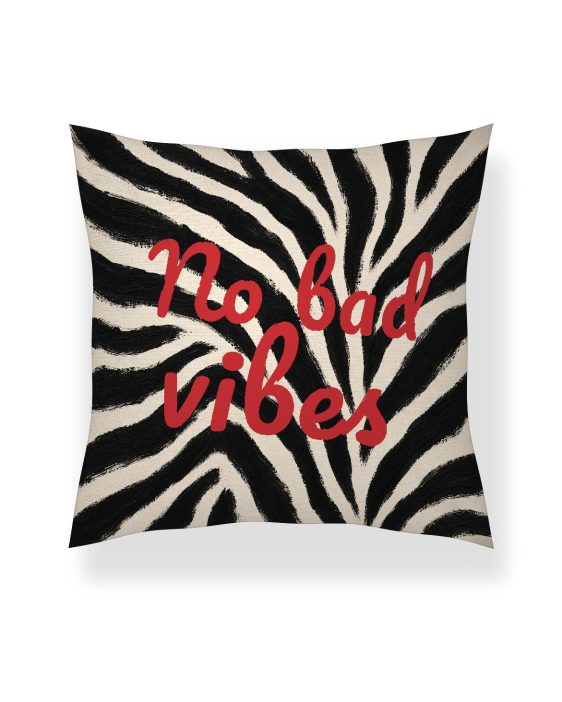Statement Art Kussen – No Bad Vibes Statement Art Kussen – No Bad Vibes - Printcandy