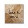 Statement Art – Less Is More – Plexiglas Statement Art – Less Is More – Plexiglas - Printcandy