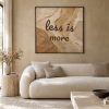 Statement Art – Less Is More – Sfeerfoto interieur Statement Art – Less Is More – Sfeerfoto interieur - Printcandy