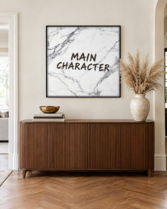 Statement Art – Main Character – Sfeerfoto interieur Statement Art – Main Character – Sfeerfoto interieur - Printcandy