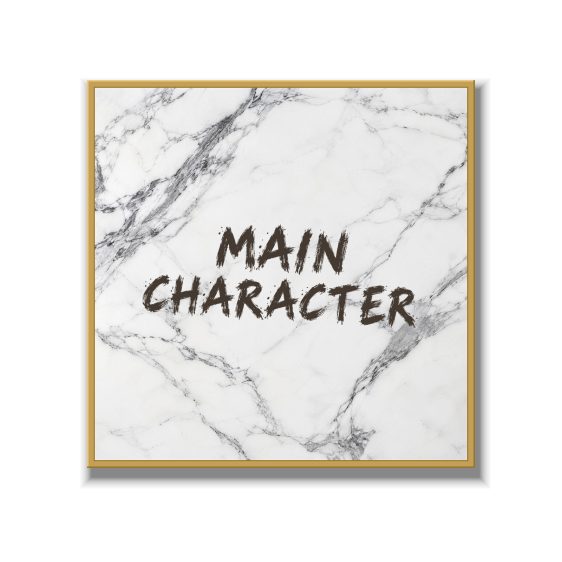 Statement Art – Main Character – Velours in alu lijst goud Statement Art – Main Character – Velours in alu lijst goud - Printcandy