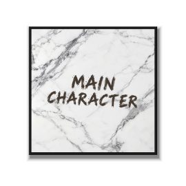 Statement Art – Main Character – Velours in alu lijst zwart Statement Art – Main Character – Velours in alu lijst zwart - Printcandy