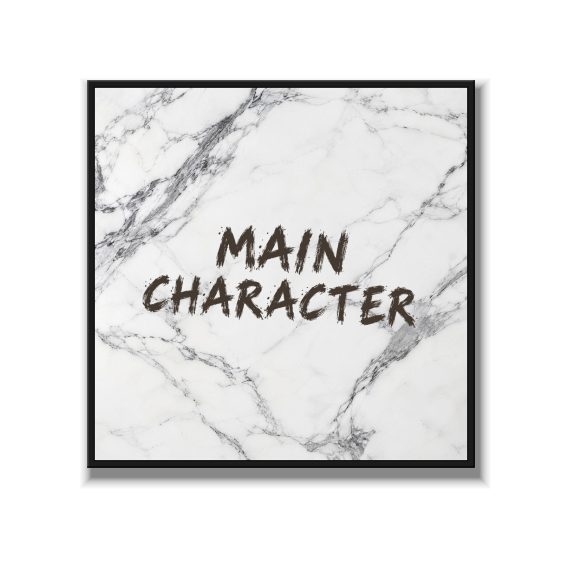 Statement Art – Main Character – Velours in alu lijst zwart Statement Art – Main Character – Velours in alu lijst zwart - Printcandy