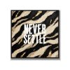 Statement Art – Never Settle – Velours in alu lijst zwart Statement Art – Never Settle – Velours in alu lijst zwart - Printcandy