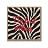 Statement Art – No Bad Vibes – Velours in houten lijst Statement Art – No Bad Vibes – Velours in houten lijst - Printcandy