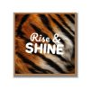 Statement Art – Rise & Shine – Velours in houten lijst - Printcandy