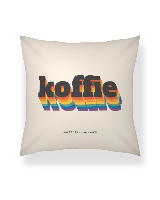 Tekstkussen – Retro Regenboog Tekstkussen – Retro Regenboog - Printcandy