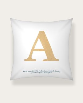 Privé: Tekstkussen – Typografische Letter - Printcandy