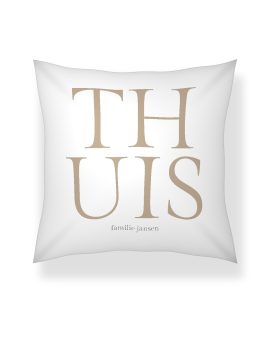 Tekstkussen – Woord in Twee Regels - Printcandy