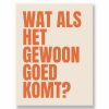 Tekstposter – Grote Letters zonder lijst – Printcandy