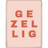 Tekstposter – Losse Letters in houten lijst – Printcandy