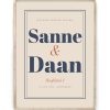 Tekstposter – Ons Verhaal in houten lijst – Printcandy