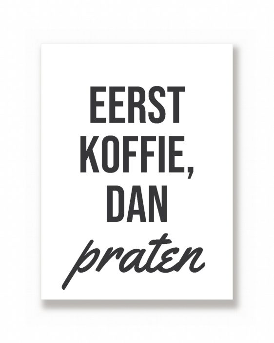 Tekstposter – Strak & Sierlijk zonder lijst – Printcandy