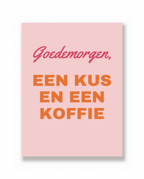 Tekstposter – Twee Kleuren zonder lijst – Printcandy