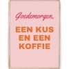 Tekstposter – Twee Kleuren in houten lijst – Printcandy