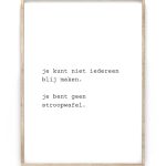 Tekstposter – Typemachine