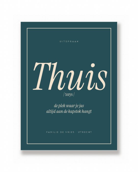 tekstposter-woord-met-uitspraak-printcandy-plat Tekstposter – Woord met Uitspraak zonder lijst – Printcandy