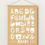 Textielposter – Alfabet met Dieren