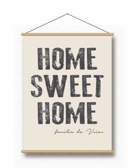 Textielposter – Canvas - Grote Woorden Liggend - Printcandy