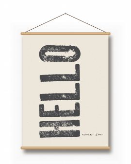 Textielposter – Canvas - Grote Woorden Staand - Printcandy