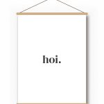 Textielposter – Eén Klein Woord