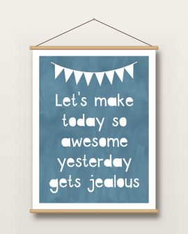 Textielposter – Eigen Tekst - Printcandy