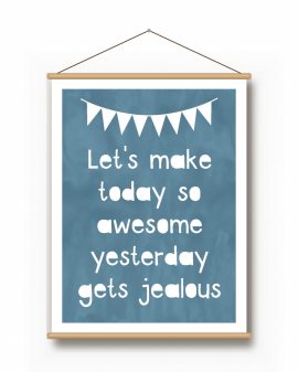 Textielposter – Eigen Tekst - Printcandy