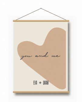 Textielposter – Groot Hart Textielposter – Groot Hart - Printcandy