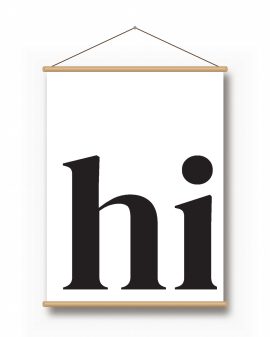Textielposter – Groot Woord - gepersonaliseerde textielposter van Printcandy
