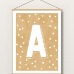 Textielposter – Grote Letter Confetti