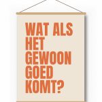 Textielposter – Grote Letters