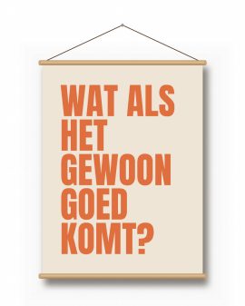 Textielposter – Grote Letters - gepersonaliseerde textielposter van Printcandy