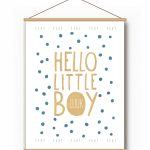 Textielposter – Hello Little Boy