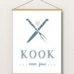 Textielposter – Kook Van Jou
