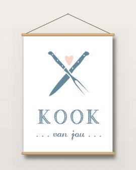 Textielposter – Kook Van Jou - Printcandy
