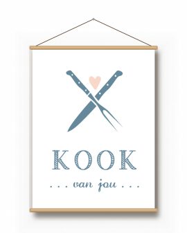 Textielposter – Kook Van Jou - Printcandy