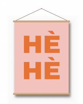 Textielposter – Kort & Knallend - gepersonaliseerde textielposter van Printcandy