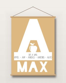 Textielposter – Letterprint - Printcandy