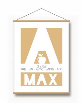 Textielposter – Letterprint - Printcandy