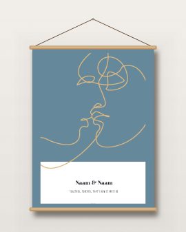 Textielposter – Line Art - Printcandy