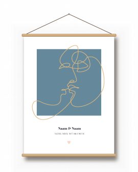 Textielposter – Line Art - Printcandy